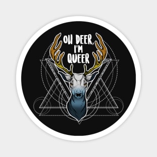 Aroace Oh Deer I'm Queer Magnet